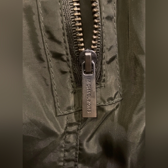 Michael Kors Hooded Anorak Olive Jacket Size XL - Picture 4 of 8